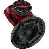 Bm Audio Oval Midrange Hoparlör Kırmızı Gövde