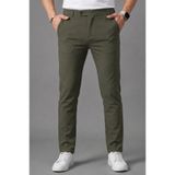 BM BALANCEMODA Erkek Haki Renk Kaliteli Esnek Likralı Slim Fit Kumaş Pantolon