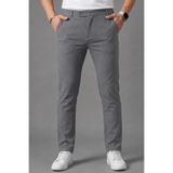 BM BALANCEMODA Erkek Okul Grisi Renk Kaliteli Esnek Likralı Slim Fit Kumaş Pantolon