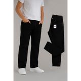 BM BALANCEMODA Erkek Siyah Regular Boru Paça Esnek Likralı Denim Jeans Kot Pantolon