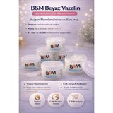 B&M Beyaz Vazelin Nemlendirici Cilt Bakım Kremi Çok Amaçlı Yoğun Nemlendirici 6 Adet