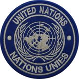 Bm Birleşmiş Milletler United Nations Unies Nakış Işleme Arma Patch Peç 9×9 cm