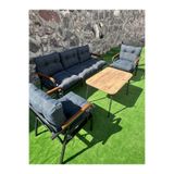BM DESİNG 3+1+1 sehpalı bahçe balkon takımı