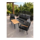 BM DESİNG GENİŞ BALKON BAHÇE TAKIMI 3+1+1 SEHPALI