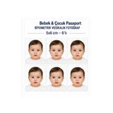 BM Foto Bebek & Çocuk Pasaport Biyometrik Vesikalık Fotoğraf – 6'lı 5x6 cm