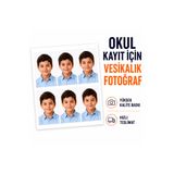 BM Foto Okul Kayıt İçin 6 Adet Vesikalık Fotoğraf Baskısı | Öğrenci Kimlik Fotoğrafı