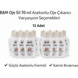 B&M Oje Sil 70 Ml Asetonlu Oje Çıkarıcı Güçlü Formül 12 Adet