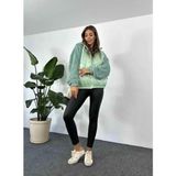 BM Trends Kapitone Peluş Mont Mint - Mint Yeşil