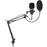 BM800BT Black Kondanser Mikrofon Stand Filtre Ses Kartı