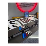 BMASTORE06 BMW SİYAH M LOGOLU MAT Pleksi Plakalık (1çift, 2 adet)