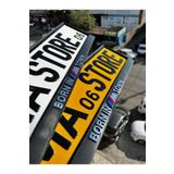 BMASTORE06 Born In M Town Enjeksiyon Baskılı Oto Plakalık (1 TAKIM, 2 ADET)
