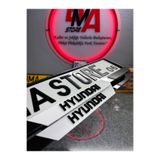 BMASTORE06 HYUNDAİ Yazılı Zebra Model Pleksi Plakalık(1çift,2adet)