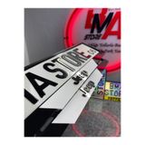 BMASTORE06 JEEP LOGOLU ZEBRA MODEL PLEKSİ PLAKALIK(1çift, 2adet)