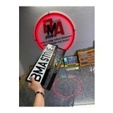 BMASTORE06 PORSCHE BRONZ LOGOLU MAT Pleksi Plakalık (1çift, 2 adet)