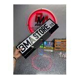 BMASTORE06 VOLKSWAGEN SİYAH LOGOLU MAT Pleksi Plakalık (1çift, 2 adet)