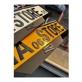 BMASTORE06 VOLKSWAGEN Uyumlu YENİ R LOGOLU MAT Model Pleksi Plakalık (1Çift,2Adet)