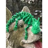 Bmb 3D Store Hareketli Ejderha Oyuncak Figürü - Yeşil Renk (20Cm)