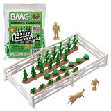 BMC Klasik Marx Büyükbaba Bahçesi - 13 parça Plastik Çiftlik Köpek ve Mahsuller Oyun Seti