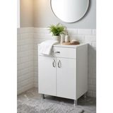 Bmd Mobilya Çok Amaçlı Mutfak Dolabı 60x58x85 cm | Raflı Balkon Banyo Kiler Düzenleyici Dolap - Beyaz