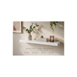 BMD MOBİLYA Dekoratif 90x20x3 cm Duvar Rafı | Modern Uçan Raf | Kitaplık & Mutfak Rafı | Kalın ve Dayanıklı