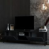 BMdekor Afra Retro Gümüş 150 cm Tv Sehpası