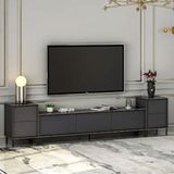 BMdekor Kozan Set Antrasit Mermer Desen 260 cm Tv Sehpası
