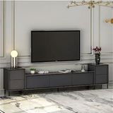 BMdekor Kozan Set Beyaz Gold 260 cm Tv Sehpası