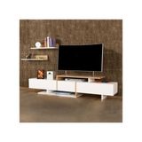BMdekor Yavru Beyaz-Teak Tv Ünitesi