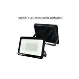 BMG Aydınlatma 100 Watt Led Projektör Ip65 Dış Mekan Led Aydınlatma Armatürü Beyaz Işık