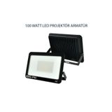 BMG Aydınlatma 100 Watt Led Projektör Ip65 Dış Mekan Led Aydınlatma Armatürü Beyaz Işık
