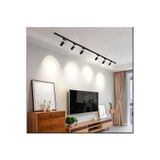 BMG Aydınlatma 6 Adet 30w Ray spot 2 Adet 1 Metre Ray Siyah Kasa Gün Işığı 6 Lı Set Ev, Ofis, Vitrin Aydınlatması