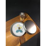 BMH Cosmetics Doğal Soya Wax Dekoratif Teneke Mum (Papatya) - 16 - Beyaz