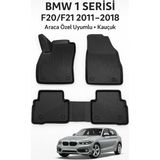 Bmw 1 Serisi 2011–2018 F20/F21 Araca Özel 3D Havuzlu Paspas | Dayanıklı & Kolay Temizlik - Siyah