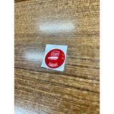 Bmw 1 Serisi E87 F20 Uyumlu Kırmızı Start Stop Sticker Üstüne Yapıştırma - 25MM