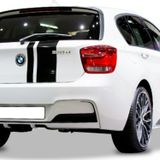 Bmw 1 Serisi F20 2012 - 2015 M Performance Arka Tampon Eki - Difüzör (Plastik)(Boyasız)