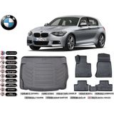 Bmw 1 Serisi F20 2014 Model Bagaj Havuzu Araca Özel Siyah Havuzlu Paspas Takımı Sett