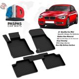 Bmw 1 Serisi F20 Ferrous 4d Havuzlu Kauçuk Paspas 2013 - Siyah