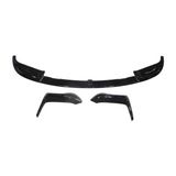 Bmw 3 Seri F30 12/18 Karlık (Ön Tampon Altı) Spoıler Set (3 Parça) (Piano Siyah) (M3/F80) - Siyah