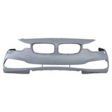 Bmw 3 Seri F30 15/18 Ön Tampon Astarlı Gri(Sensör Deliksiz/far Yıkama Delikli/çeki Kapaklı)(Ty