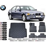 Bmw 3 Serisi E46 1997 Model Bagaj Havuzu Araca Özel Siyah Kokusuz Havuzlu Paspas Takımı