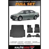Bmw 3 Serisi E46 Bagaj Havuzu+4.5d Havuzlu Paspas Seti 2002 Model - Siyah