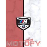 Bmw 3D Kabartmalı Siperlik Camı Sticker Beyaz