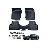 Bmw 4 Serisi F36 Gran Coupe 2014–2020 3D Havuzlu Oto Paspas - Siyah