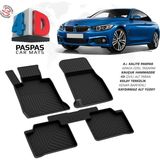 Bmw 4 Serisi F36 Grand Coupe Ferrous 4d Havuzlu Kauçuk Paspas 2013 - Siyah