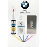 Bmw 475 Safir Siyahı İğneli Ve Fırçalı 2 Si 1 Arada Rötuş Boyası Yüzey Temizleme Solüsyonu Profesyonel Ve Çapaksız Rötuş Çeliği 5'li Uygulama Çubuğu Seti
