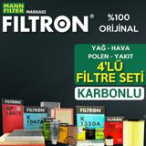 Bmw 5.20 Filtron Filtre Bakım Seti E39 2001-2003 4lü Karbonlu