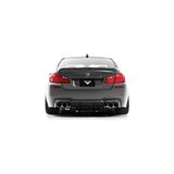 Bmw 5 Serisi F10 (2010 - 2014) Uyumlu Vorsteiner Arka Tampon Eki - Difüzör (plastik)