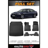 Bmw 5 Serisi F10 Bagaj Havuzu+4.5d Havuzlu Paspas Seti 2015 Model - Siyah
