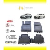 Bmw 5 Serisi F10 MAKYAJLI-F11 Sw 2013-2016 Uyarlanabilir Universal Havuzlu Paspas - Siyah