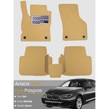 Bmw 5 Serisi F10 Sedan (2010-2017) Uyumlu Eva Paspas Tam Set–araca Özel,su Geçirmez - Bej